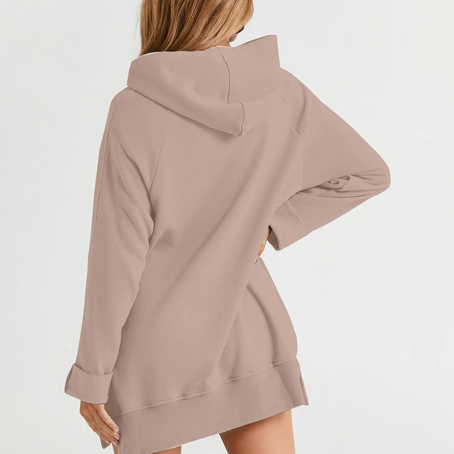 Oversized Hoodie Dress for Womens Hoodies Pullover Long Sleeve Hoodies with Pocket 2024 Fall Trendy Clothe