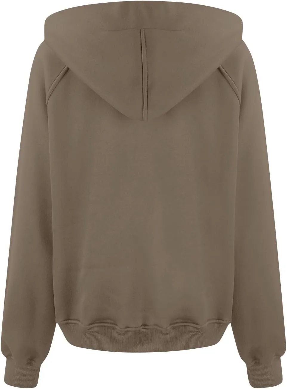 Oversized Hoodie Women Fleece Lined Thumb Hole Cropped Half Zip Sweatshirt Drop Shoulder Long Sleeve Going Out Tops