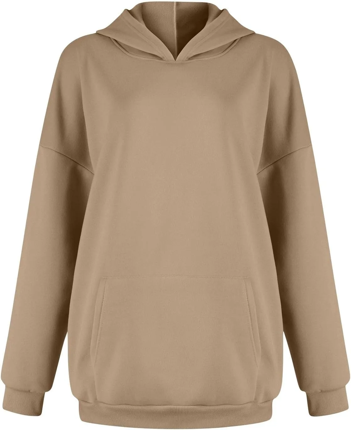 Oversized Hoodies for Women Cute Fleece Hooded Sweatshirt Pullover Long Sleeve Fall Preppy Sweatshirts with Pockets