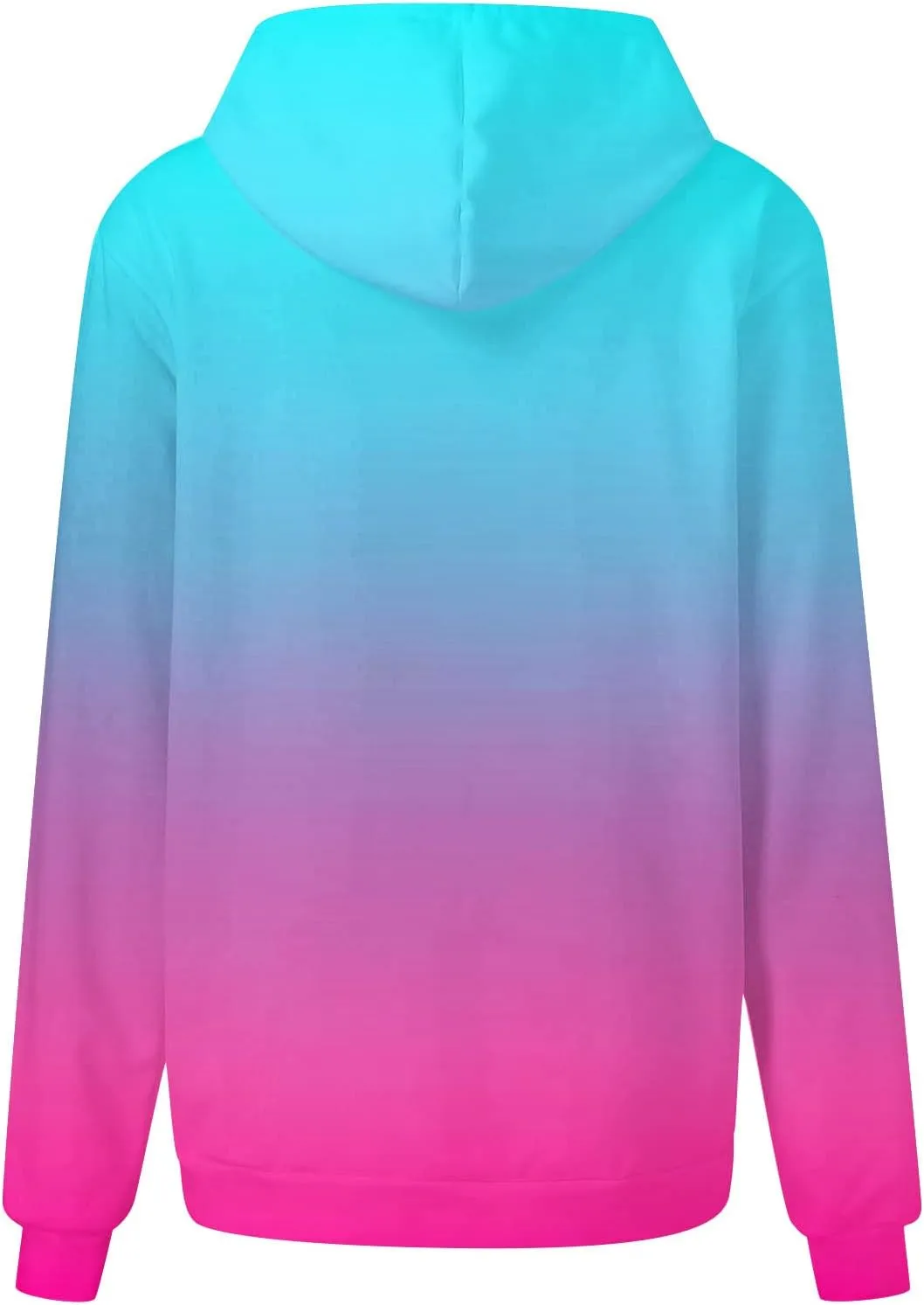 Oversized Hoodies For Women Fall Fashion 2023 Drop Shoulder Long Sleeve Hooded Sweatshirt Gradient Color y2k Clothes