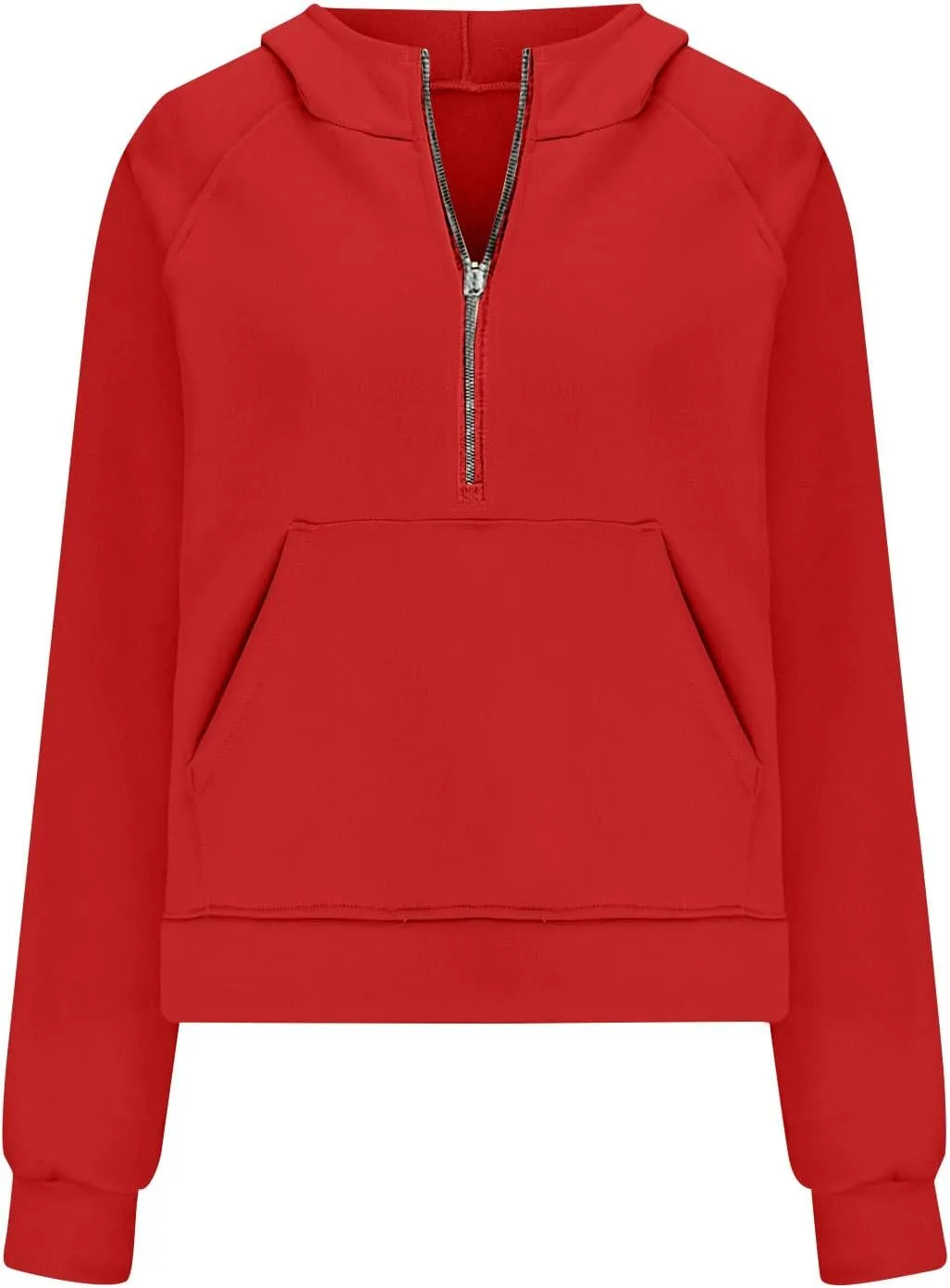 Oversized Hoodies For Women Zip Up Long Sleeve Hooded Sweatshirts Casual Quarter Zip Pullover Tops Fall Y2K Clothes