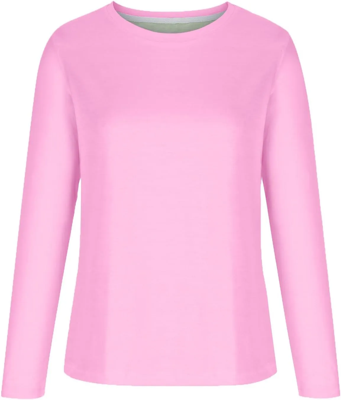Oversized Sweatshirt for Women Long Sleeve Crewneck Sweatshirt Solid Color Casual Loose Sweatshirt Cute Pullover