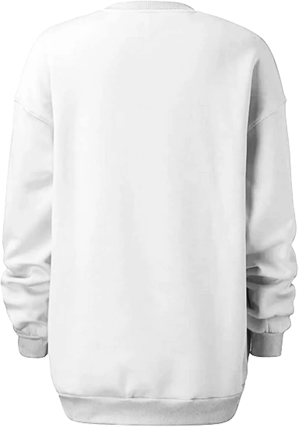 Oversized Sweatshirts for Women Long Sleeve Crew Neck Pullover Casual Loose Silod Color Fleece Tops Sweaters