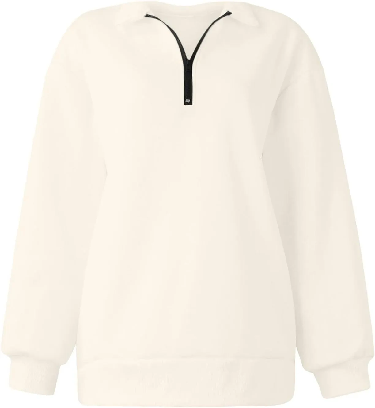 Oversized Zip Up Sweatshirts For Women 2023 Fall Fashion Outfits Casual Quarter Zip Long Sleeve Pullover Hoodies