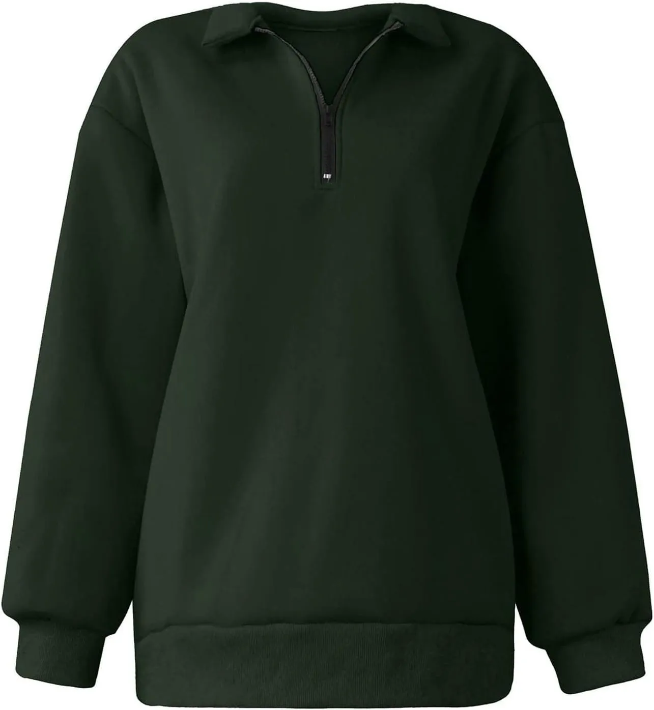 Oversized Zip Up Sweatshirts For Women 2023 Fall Fashion Outfits Casual Quarter Zip Long Sleeve Pullover Hoodies