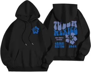 Pink Hoodie Womens Long Sleeve Sweatshirt Trendy Graphic Drawstring Pullover Fall Winter Outfits Y2K Clothes