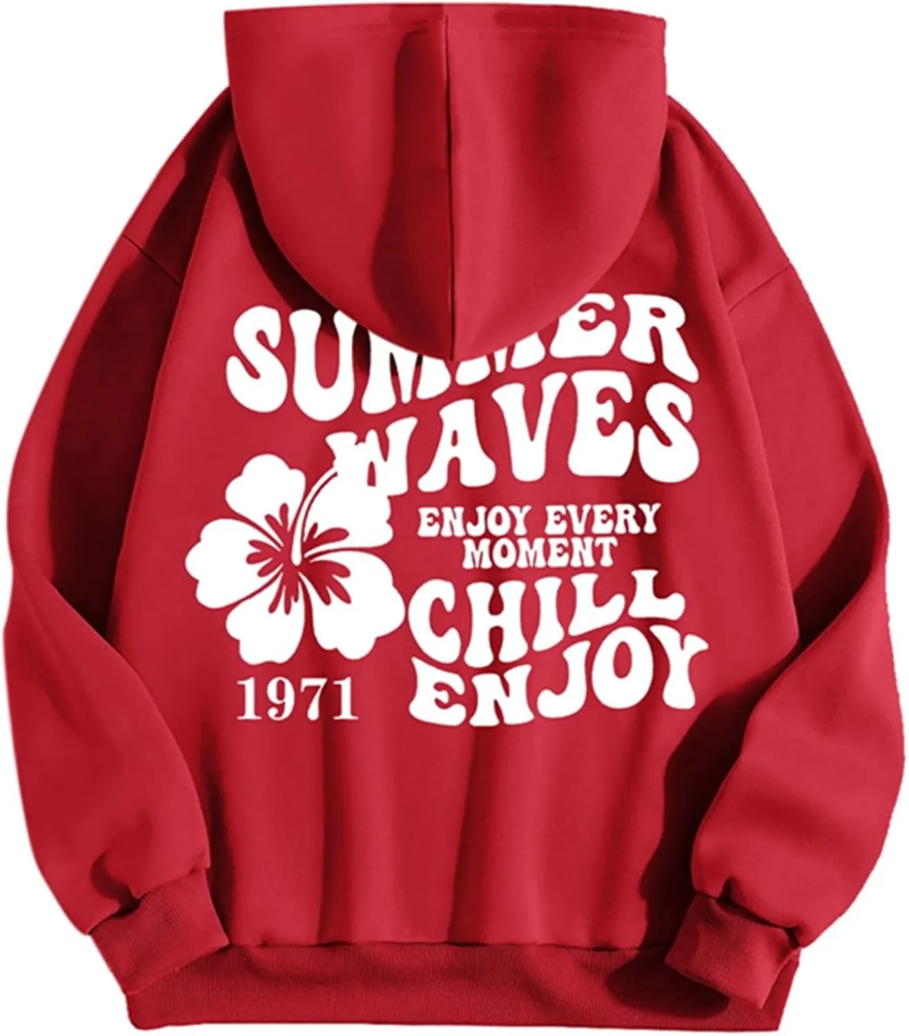 Pink Palm Puff Hoodie Letter Print Y2k Sweatshirt Trendy Preppy Sweatshirts for Teen Girls Cute Clothes