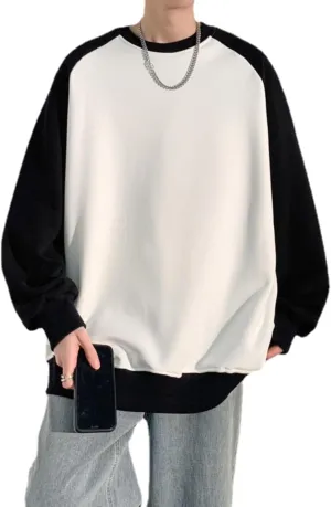 POHADON Color Block Oversized Hoodie for Men Women Sweatshirts Long Sleeve Fall Clothes 2025 Baggy Y2k Vintage Streetwear