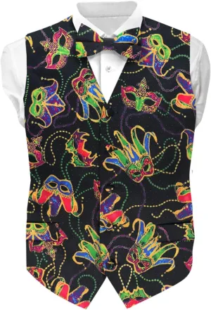 Premium Celebration Suit Vest for Men 2PC Set - Vest & Bow Tie