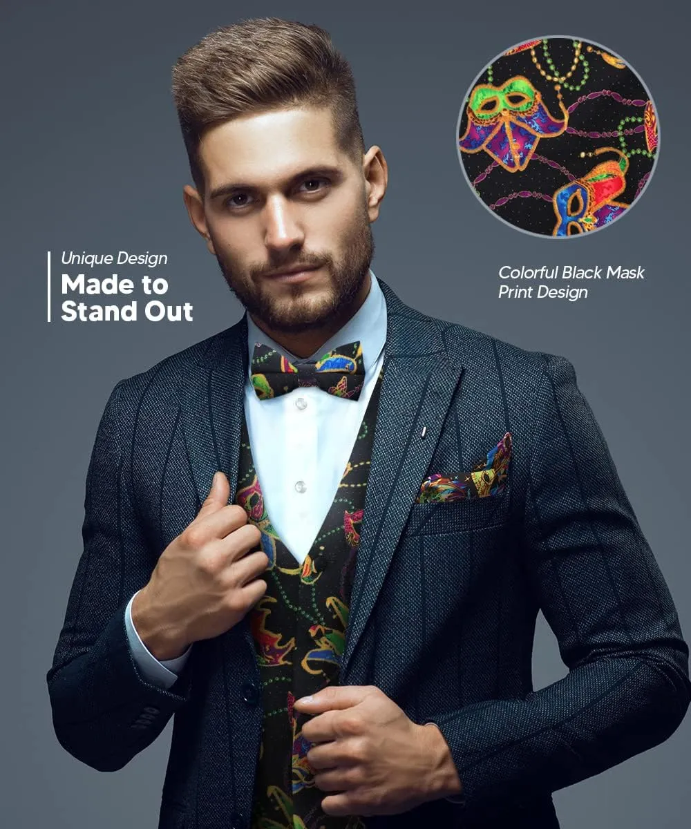 Premium Celebration Suit Vest for Men 2PC Set - Vest & Bow Tie