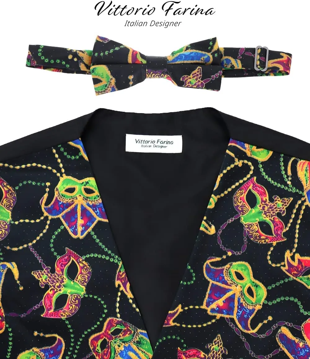 Premium Celebration Suit Vest for Men 2PC Set - Vest & Bow Tie
