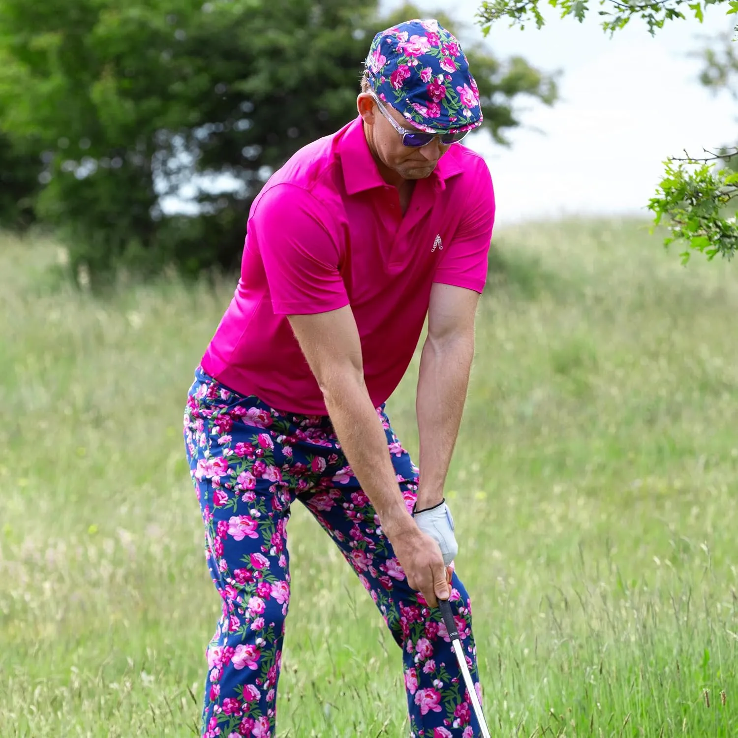 Royal & Awesome Mens Golf Pants, Golf Pants Men Relaxed Fit, Plaid Pants Men