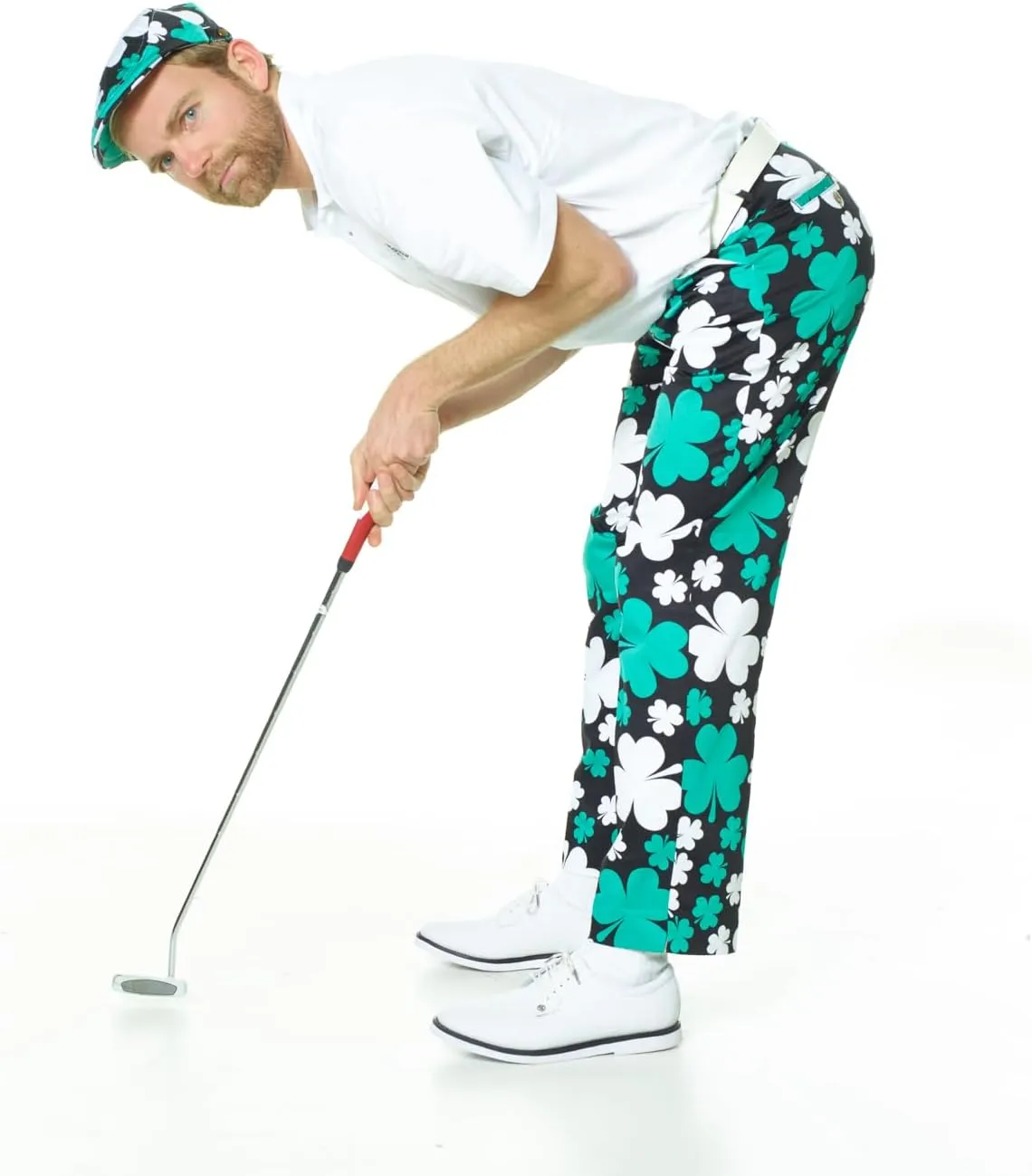 Royal & Awesome Mens Golf Pants, Golf Pants Men Relaxed Fit, Plaid Pants Men