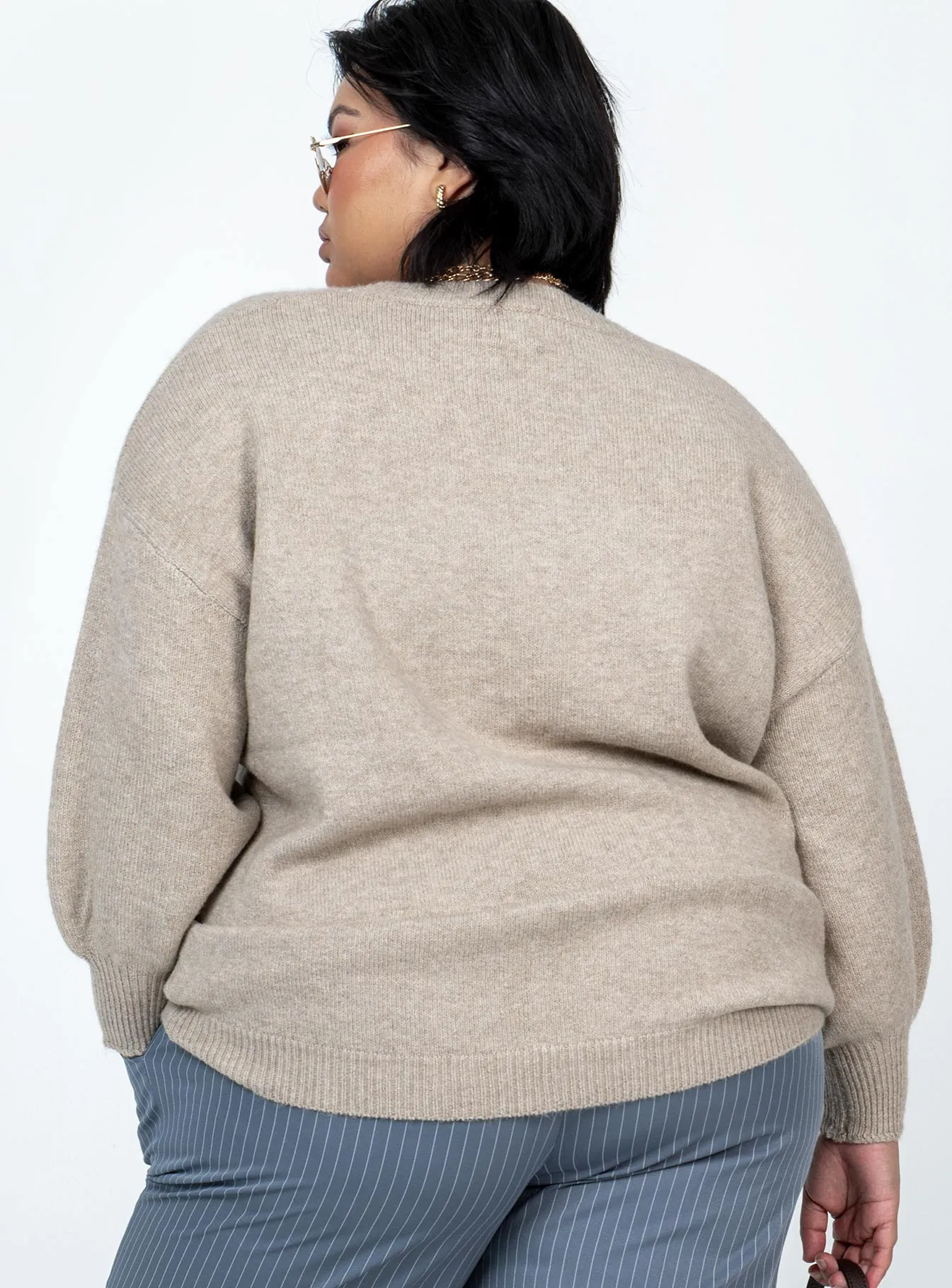 Ryanna Sweater Beige Curve