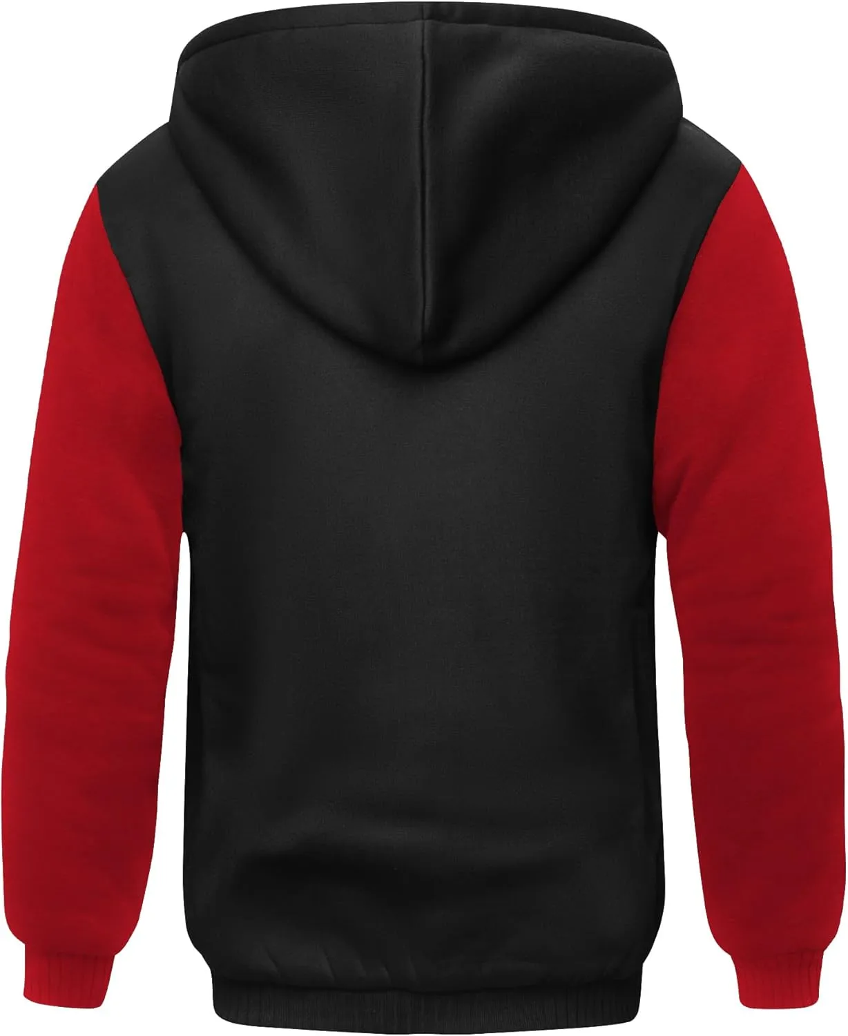 SCODI Hoodies for Men Heavyweight Fleece Sweatshirt - Full Zip Up Thick Sherpa Lined Hooded Jacket