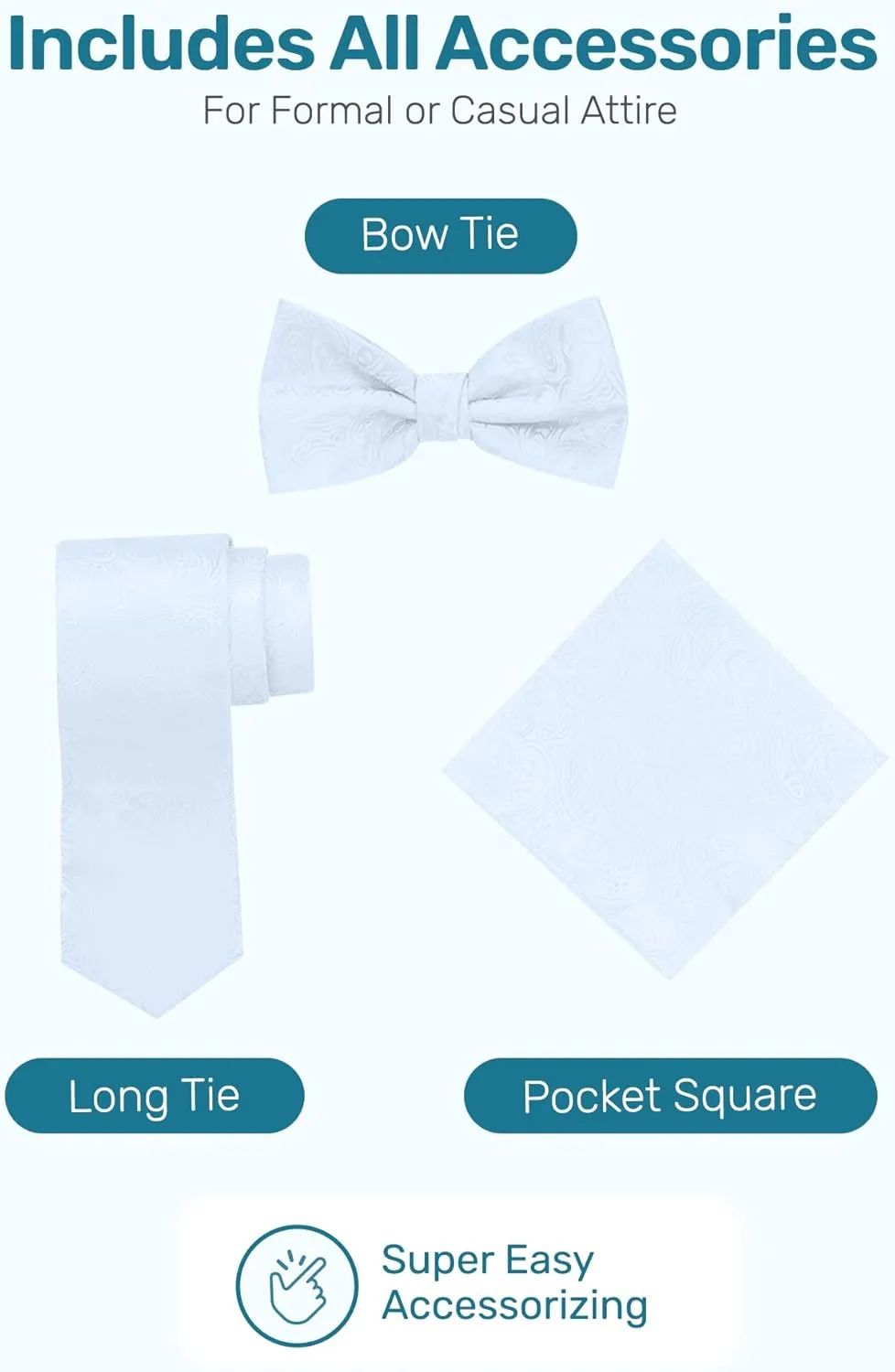 S.H. Churchill & Co. Boys 4 Piece Formal Paisley Vest and Tie Set