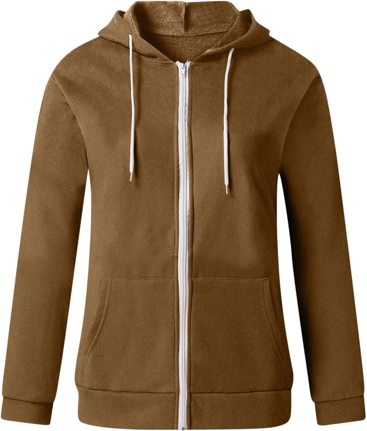 SMIDOW Womens Oversized Zip Up Hoodies Sweatshirt Fall y2k Clothes Teen Girls Casual Lightweight Drawstring Hoodie Jacket