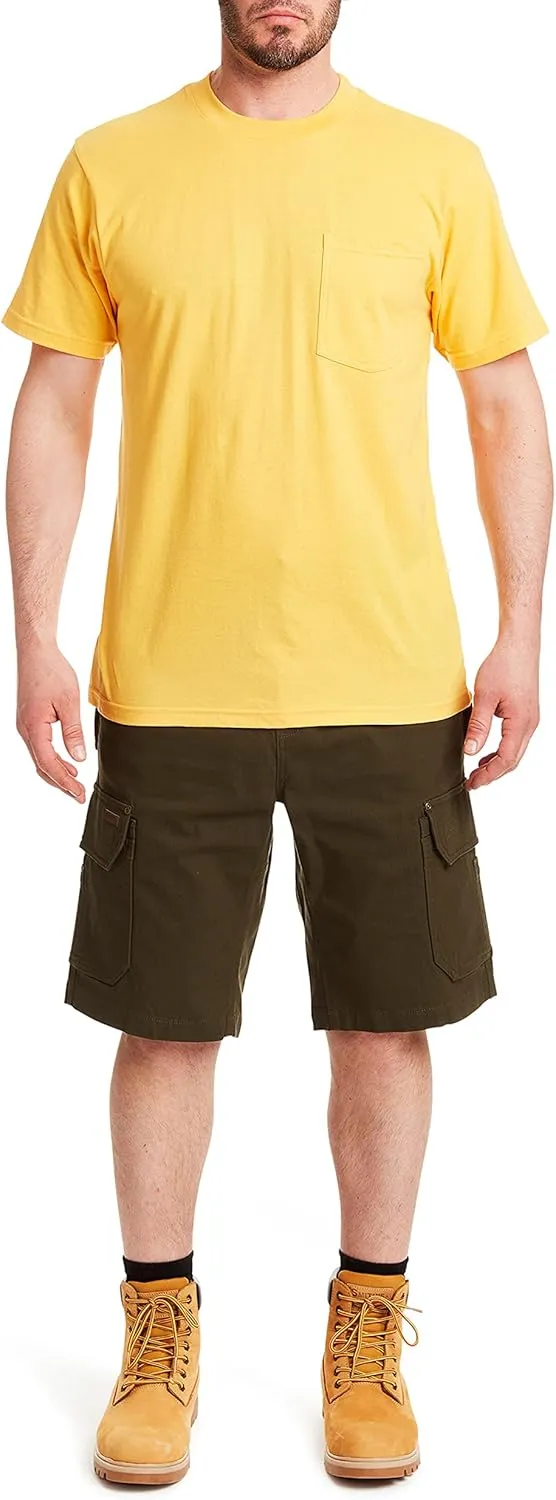 Smith's Workwear Men's 3-Pack Quick Dry Pocket Tees
