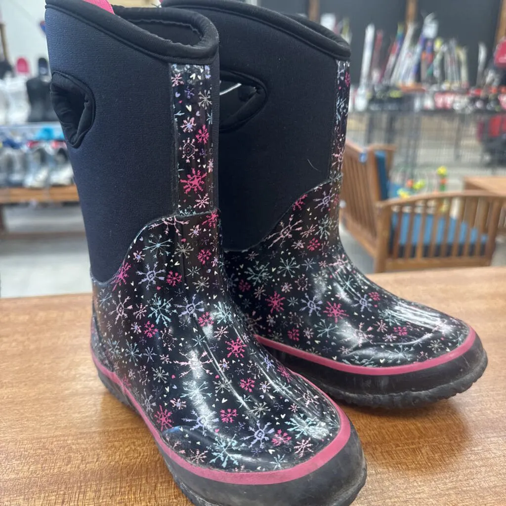 Storm by Cougar- Waterproof Snow Boots- MSRP $99: Black with snowflake pattern-girls-10t