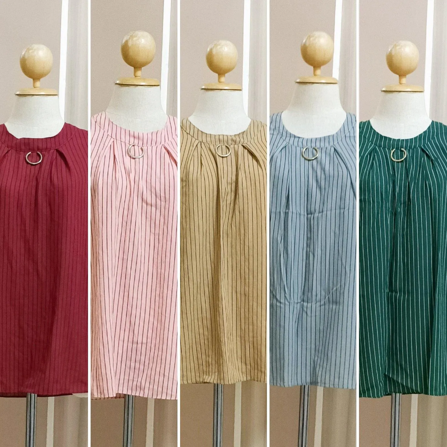 Stripe doll Tops  (Instock)