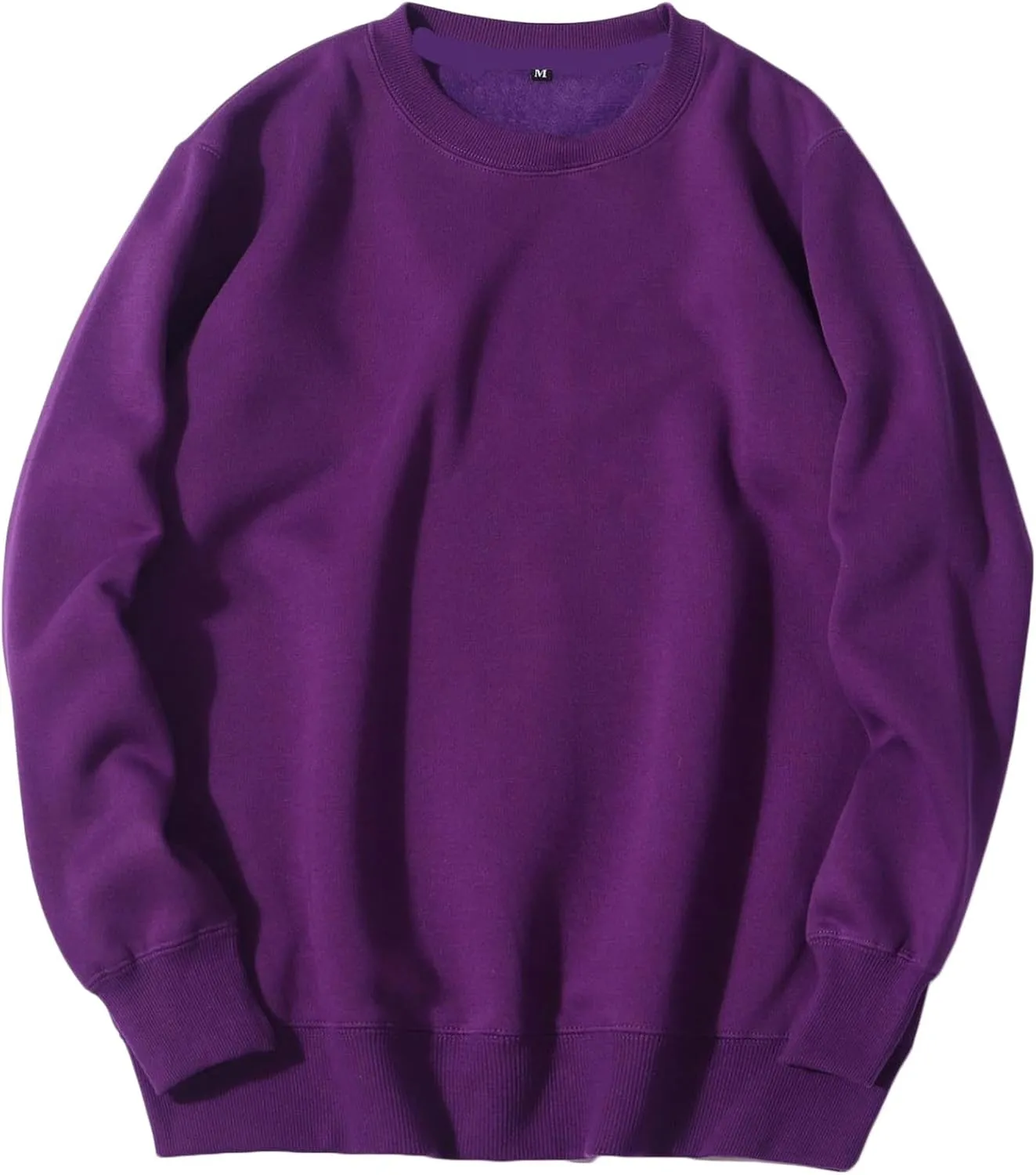 Sweatshirt for Men 2024 Fashion Cotton Long Sleeve Crewneck Sweatshirts Casual Lightweight Solid Workout Gym Pullover