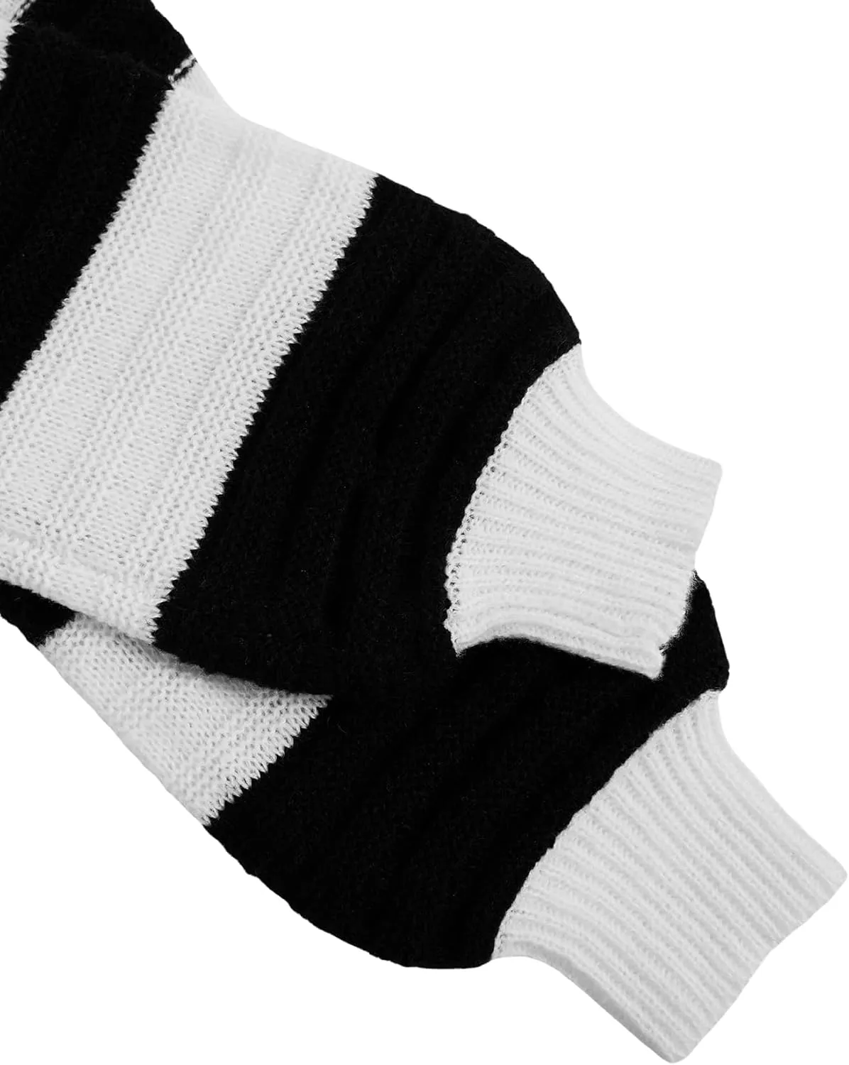 SweatyRocks Women's Color Block V Neck Button Front Knit Cardigan Sweater Outerwear