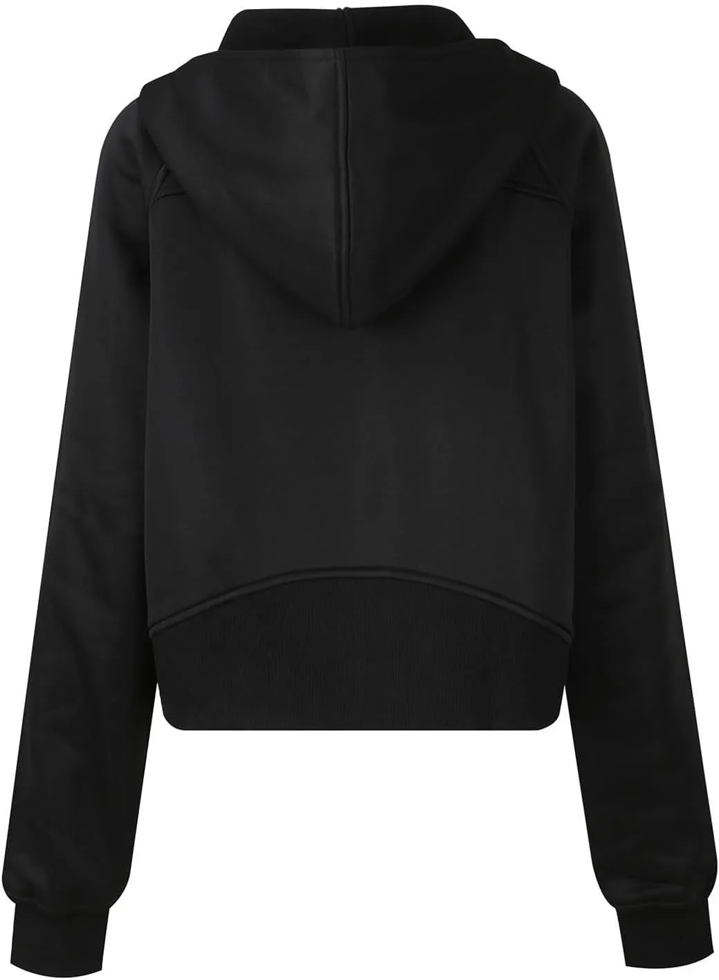 TANGNADE Womens Full Zip Pullover Cropped Hoodies Long Sleeve Fleece Sweatshirts with Pockets Fall Outfits Clothes