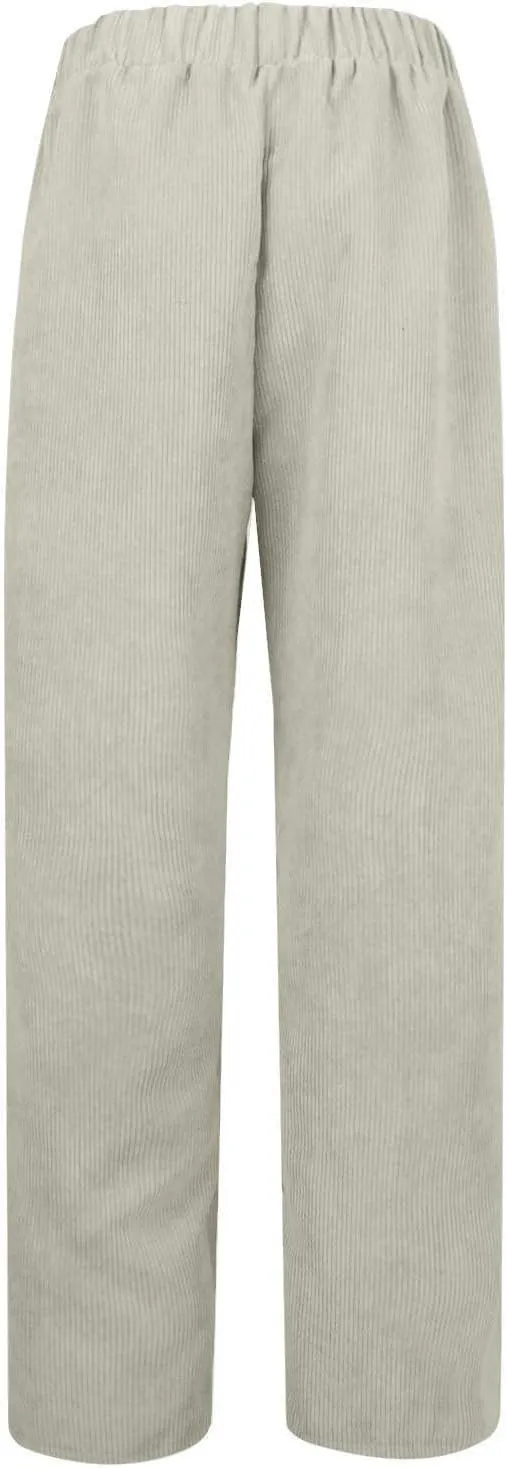 Temperament High Waist Women's Fashion Shows Thin Casual High Waist Loose Wide Leg Movement with Pocket Trousers