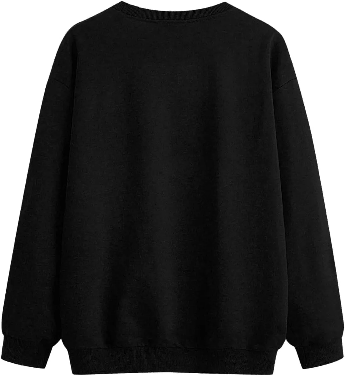 TEXAS Oversized Sweatshirt for Women Long Sleeve Crewneck Letter Graphic Print Casual Pullover Top Y2k Fall Winter Clothes