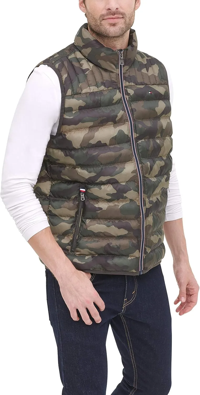 Tommy Hilfiger mens Lightweight Packable Puffer Vest Jacket (Standard and Big & Tall)