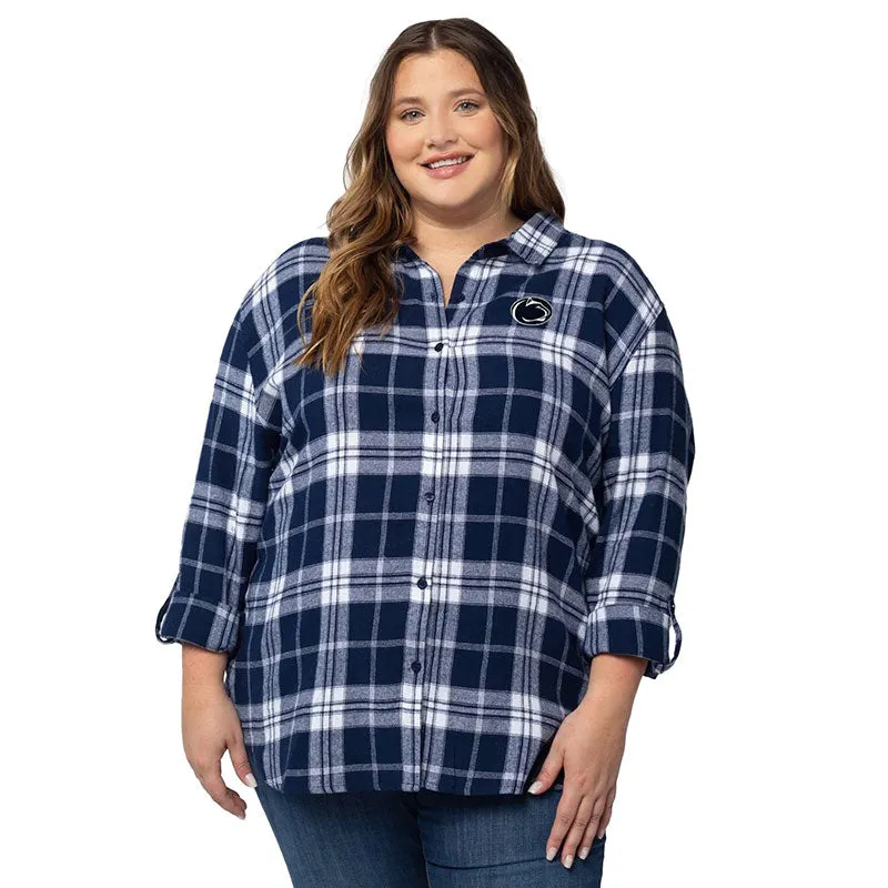University Girl Boyfriend Plaid Shirt