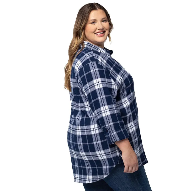 University Girl Boyfriend Plaid Shirt
