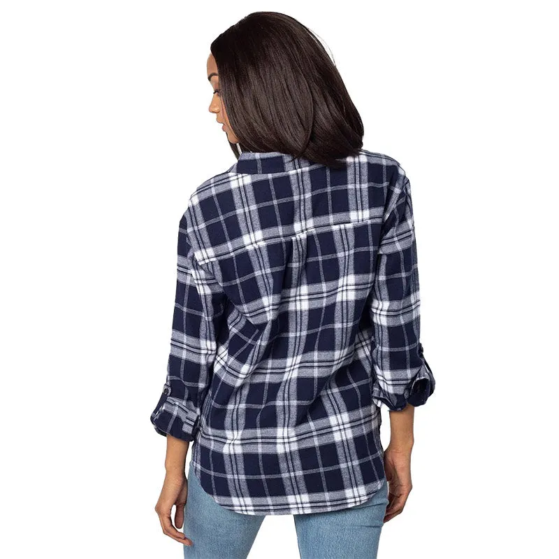 University Girl Boyfriend Plaid Shirt