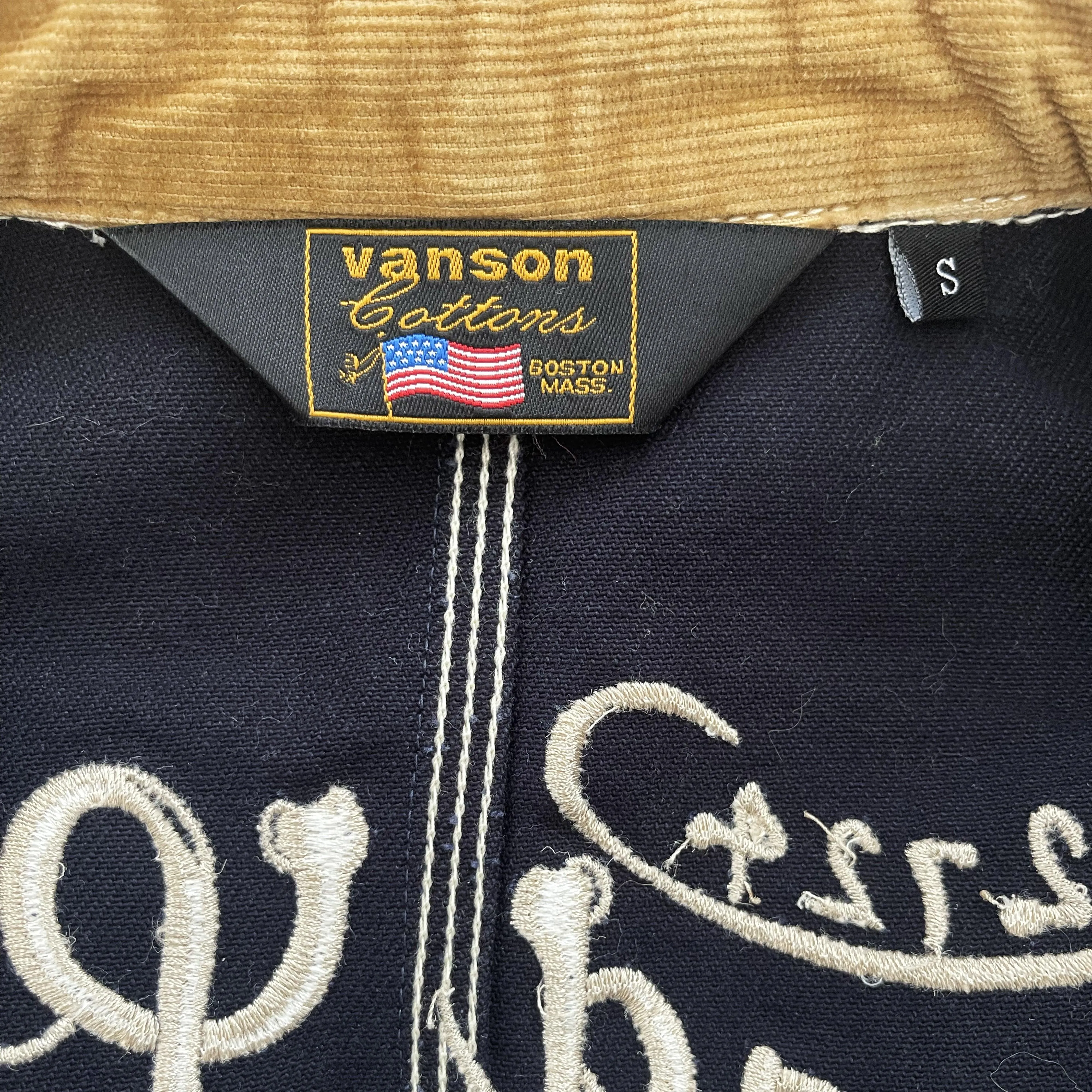 Vanson Leathers Pinstripe Worker Jacket - S
