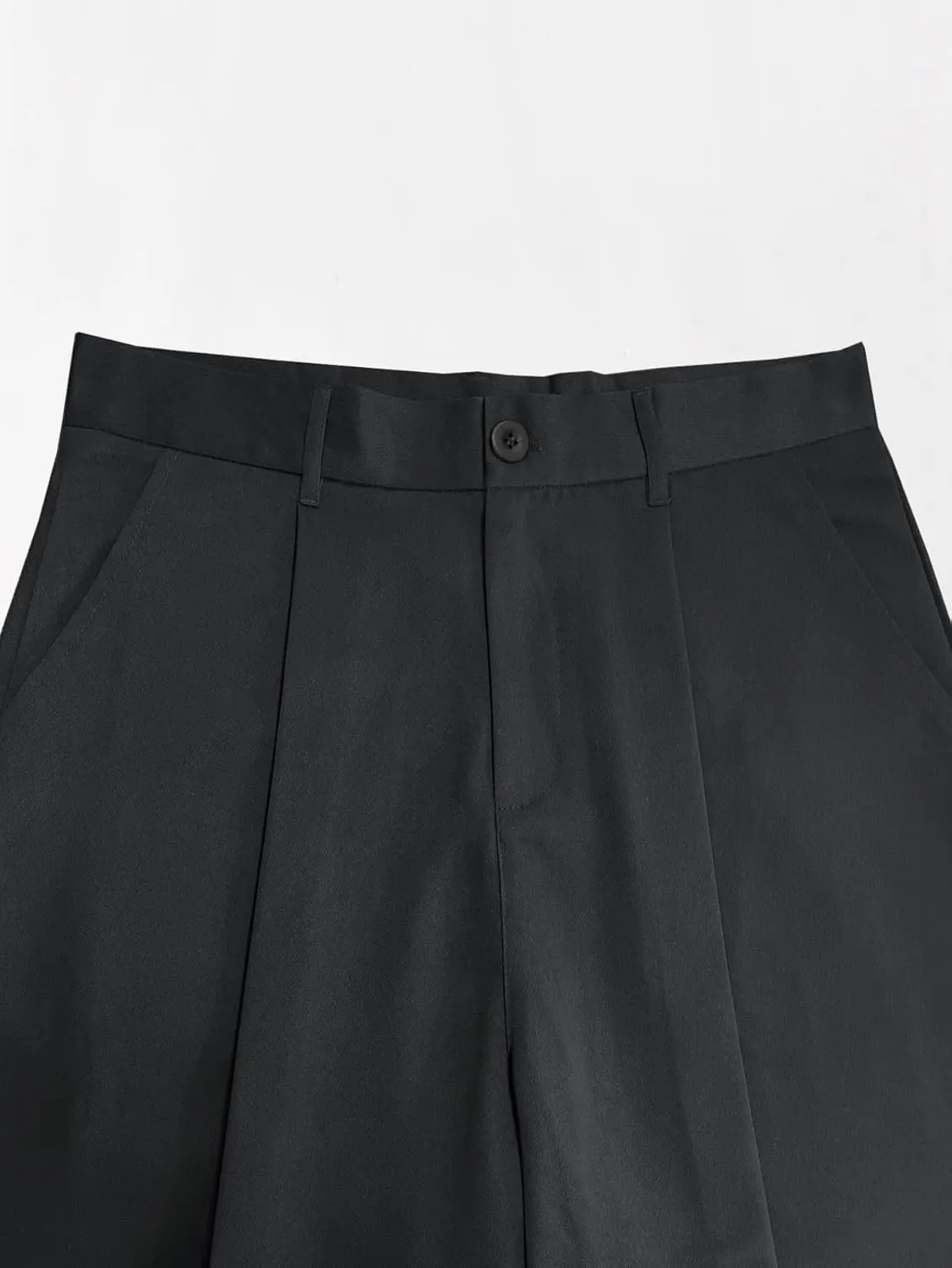 Verdusa Men's Casual Loose Wide Leg Pants Lightweight Trousers with Slant Pockets