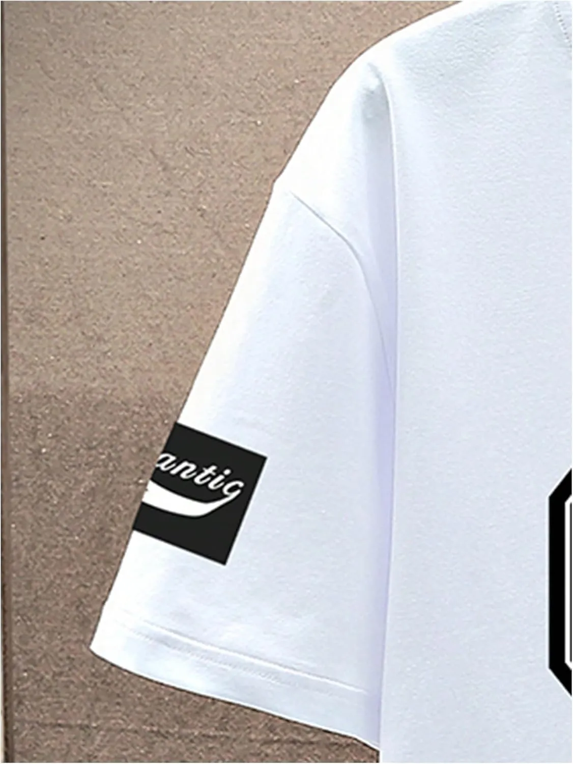 Verdusa Men's Jersey Shirt Letter Print Short Sleeve Round Neck Athletic Tee Tops