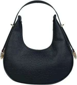 Verdusa Women's Metallic PU Leather Handbag Top Handle Hobo Purse Shoulder Bags