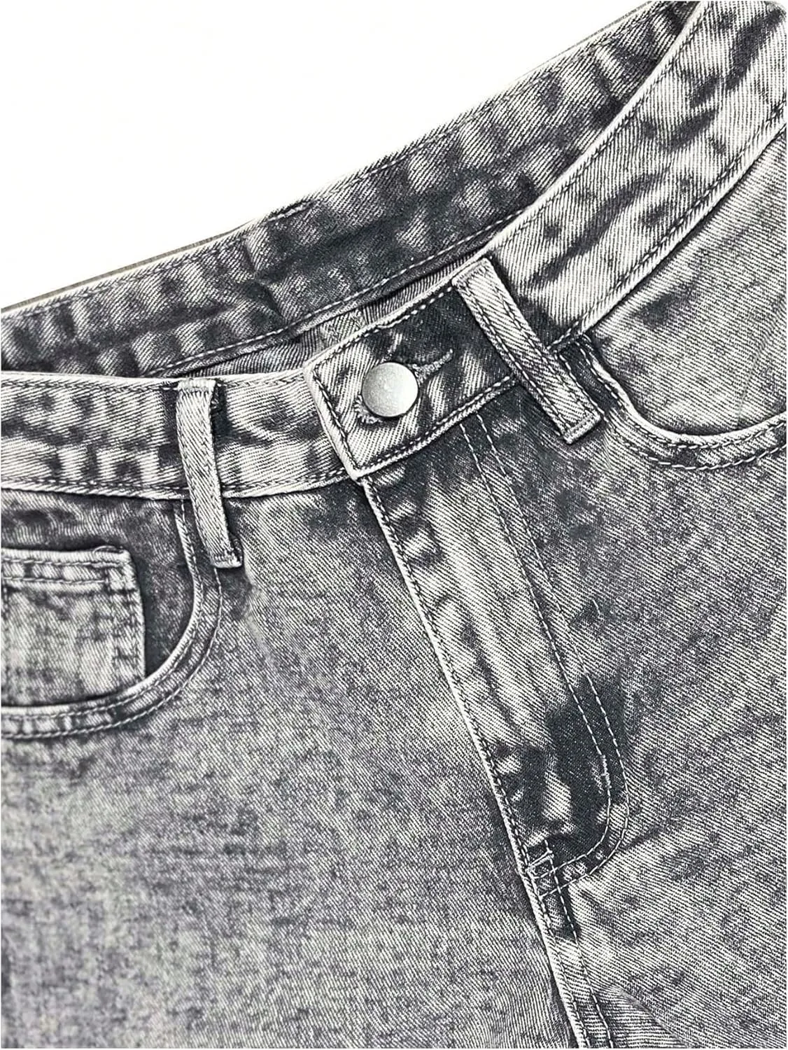 WDIRARA Girl's Bowknot Embroidery Wide Leg Jeans Y2k Baggy Denim Pants