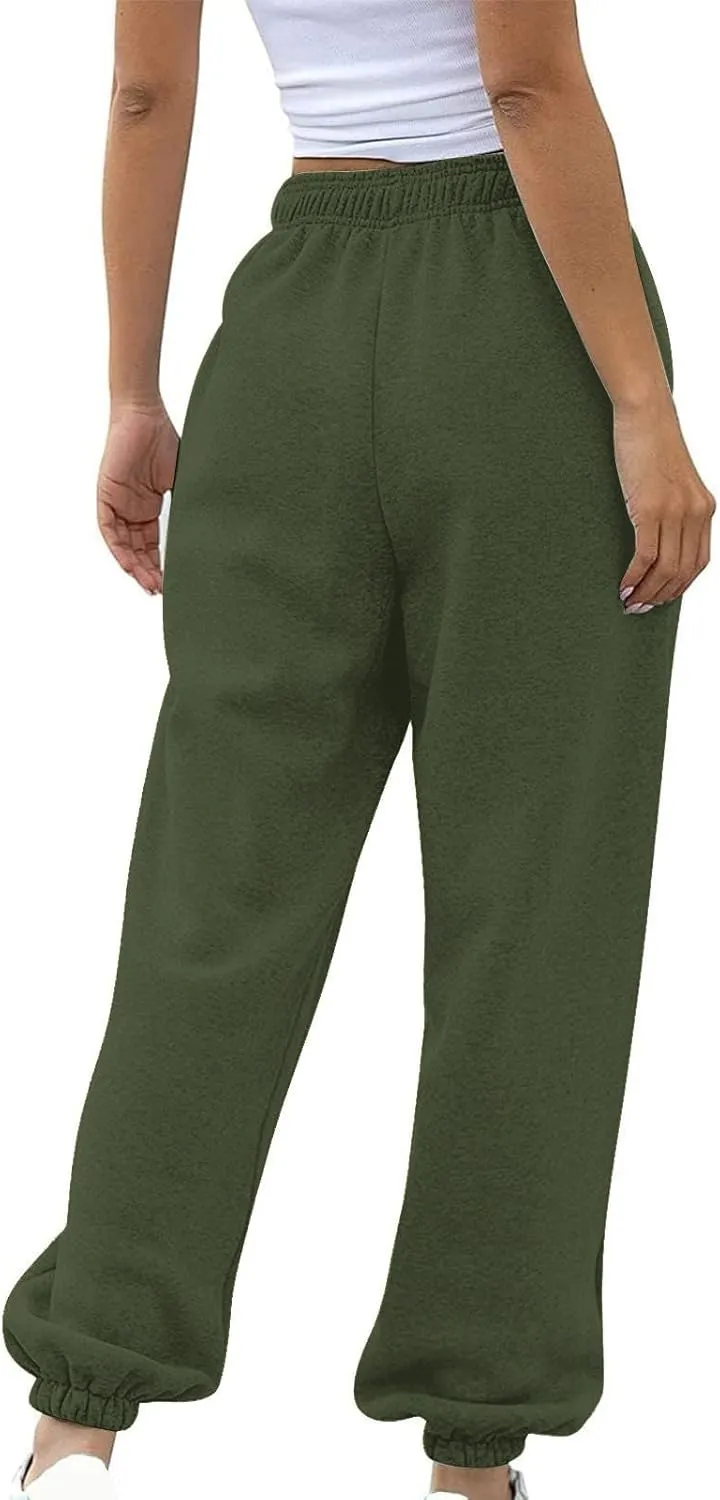 Women Linen Blend Summer Y2K Fashion Pant Trousers Elastic Waist Baggy Stretchy Loose Fit Pant Trousers Office