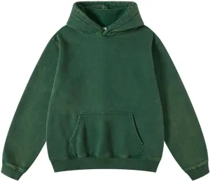 Women Mens Oversized Hoodies Pullover Acid Wash Cotton Vintage Hooded Sweatshirt Men Fleece Hoodie Streetwear