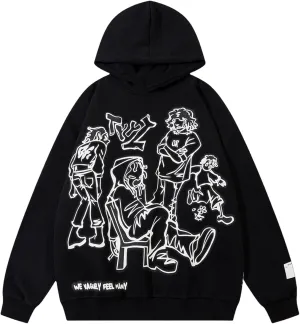 Women y2k Skull Print Streetwear Hoodies Skeleton Harajuku Vintage Goth Emo Egirl Anime Spider Hoodie Zip Up Jaket