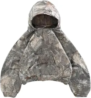 Womens Camo Hoodie Y2k Oversized Leopard Print Hoodie Vintage Long Sleeve Sweatshirts Pullover Jackets Streetwear