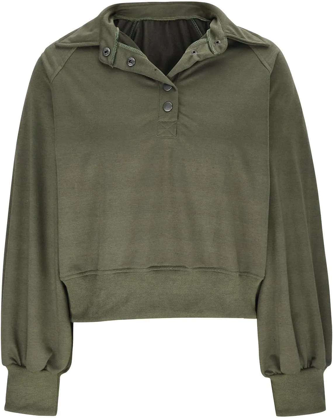 Womens Casual Button v Neck Hoodies Oversized Long Sleeve Hooded Pullover Sweatshirt Tops Fall Fashion Clothes 2023