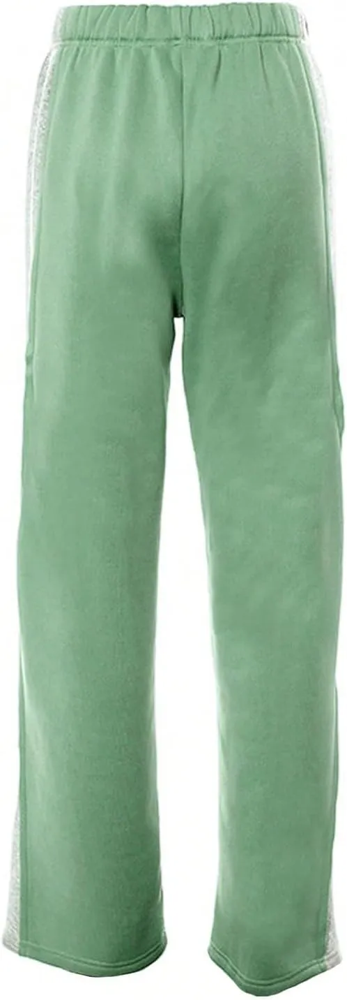 Women's Color Block Wide Leg Sweatpants Casual Elastic Waist Jogger Pants Trousers
