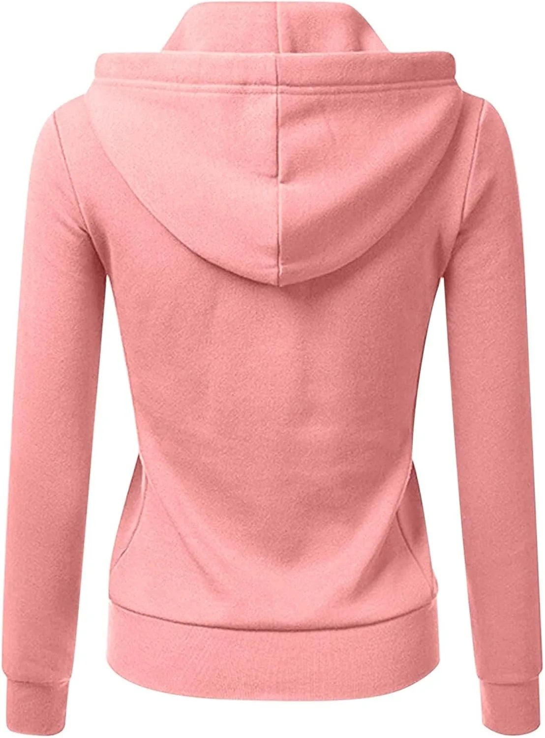Womens Fleece Oversized Hoodie Solid Casual Long Sleeve Drawstring Pockets Hood Pullover Top Sweatshirts