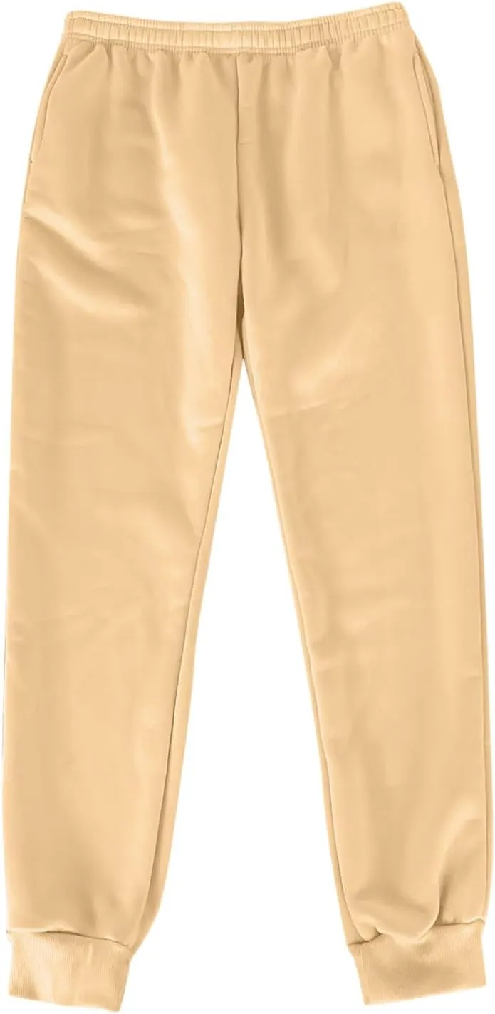 Womens High Waisted Sweatpants Workout Active Cinch Bottom Joggers Pants Mid Rise Baggy Athletic Trousers with Pocket