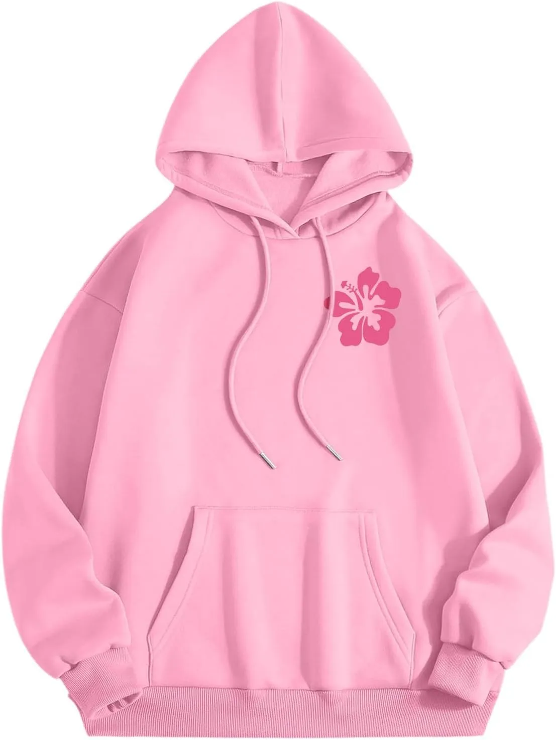 Womens Letter Print Graphic Hoodies Y2K 2025 Oversized Cute Preppy Long Sleeve Drawstring Sweatshirt with Pocket