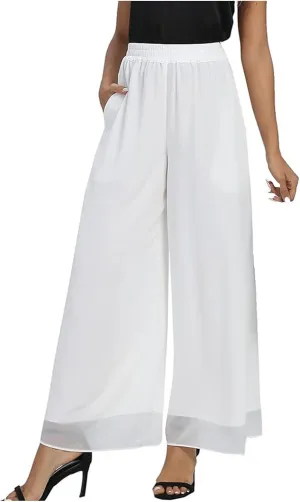 Women's Linen Blend Summer Y2K Streetwear Pant Trousers Elastic Waist Lounge Pants Slim Fit Pants Travel