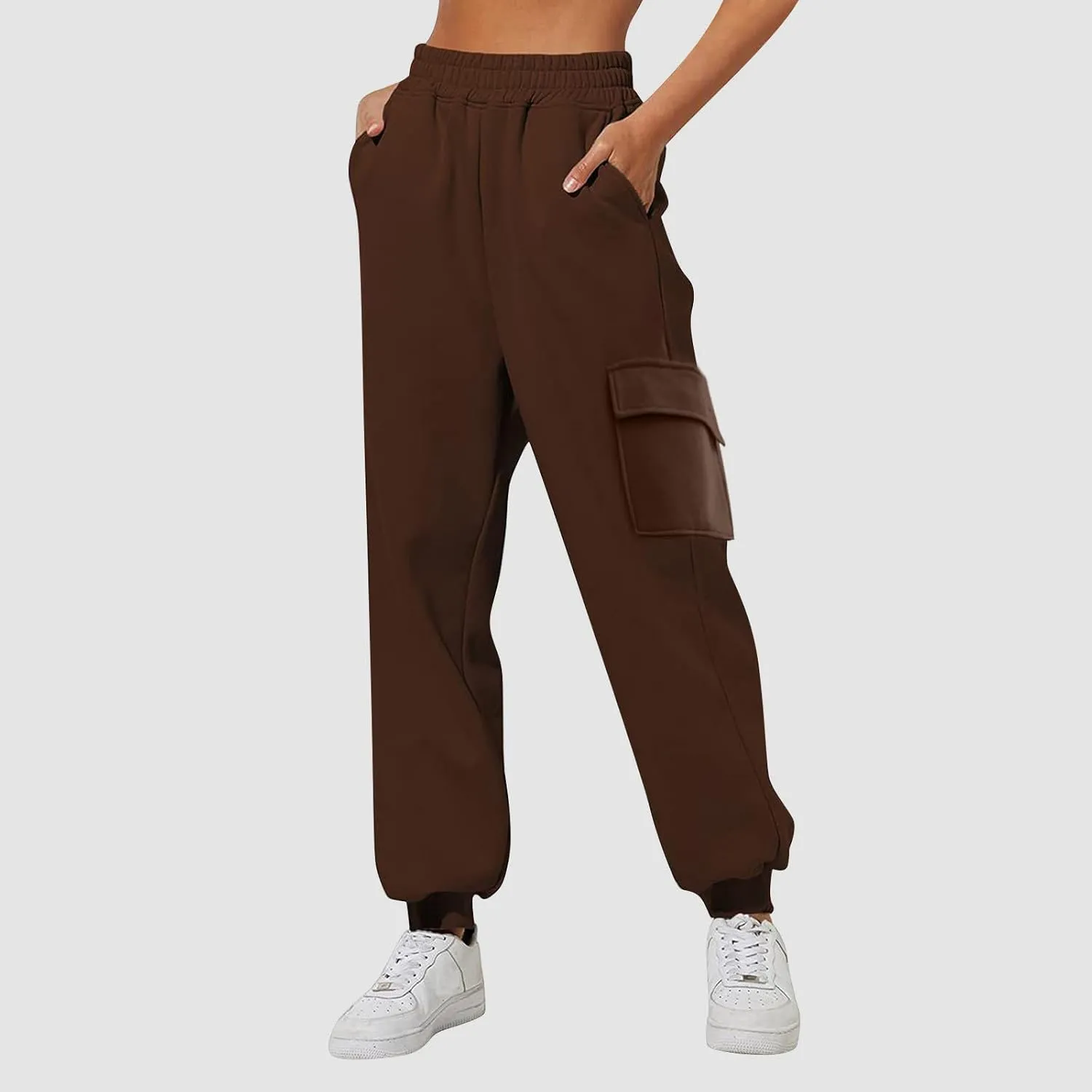 Women's Linen Summer Fashion Palazzo Pants High Waist Stretchy Straight Loose Fit Palazzo Pants Travel