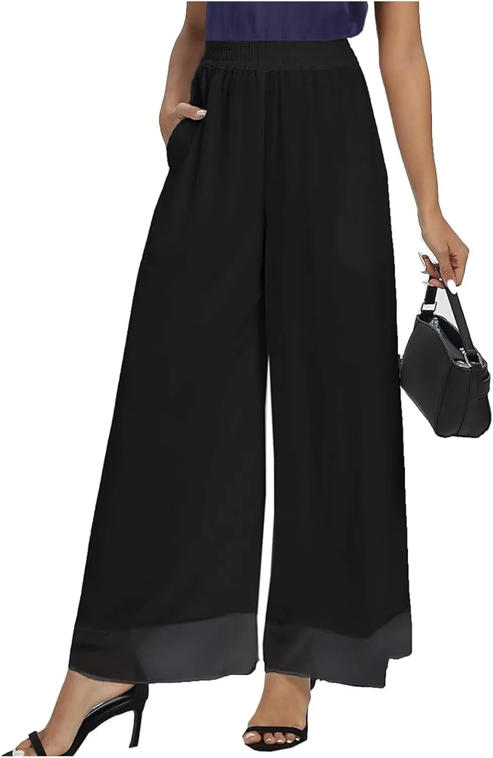 Womens Linen Summer Trendy Pants High Waist Straight Slim Fit Pants Beach